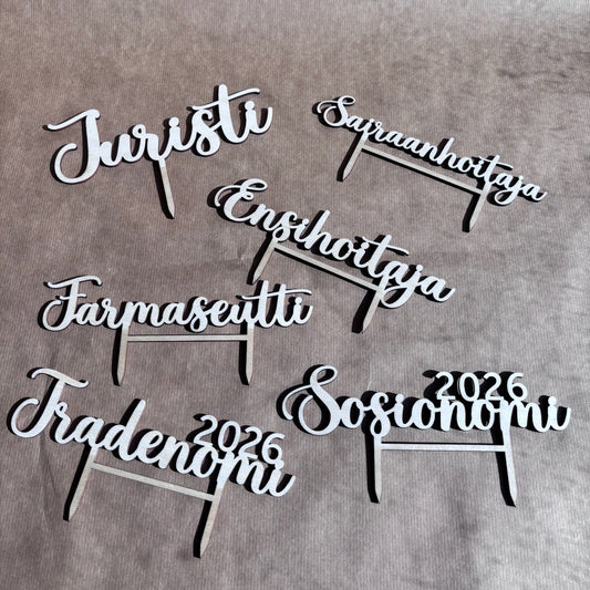 Farmaseutti - Kakkukoristeet valmistujaisiin | Personoitu | Oma teksti