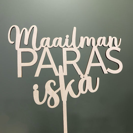 Kakkukoriste isänpäivälle - Maailman paras iskä