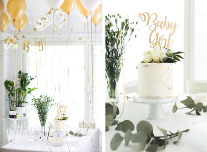 Baby Shower Tortendekorationen | Baby Mädchen | Es ist ein Junge