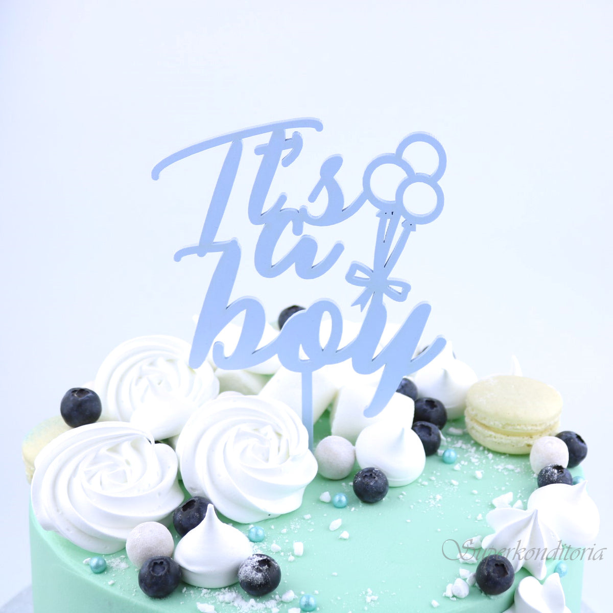Baby Shower Tortendekorationen | Baby Mädchen | Es ist ein Junge