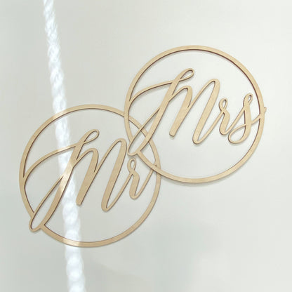 Mr & Mrs | Holzschilder - Hochzeitsdekoration