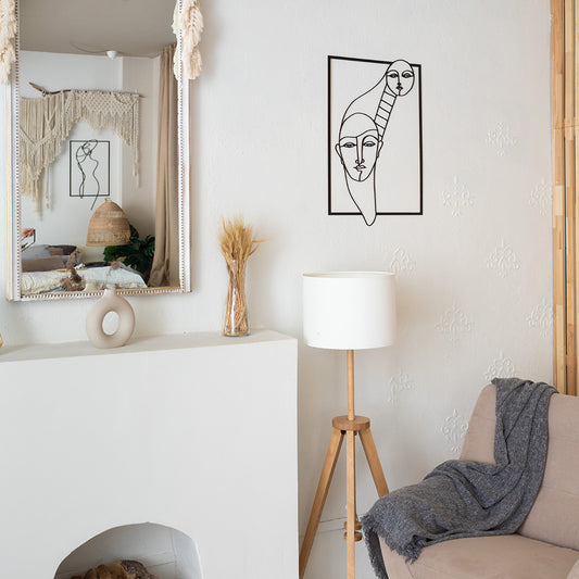 puinen ART sisustus taulu olohuone portaat kuuhun - icodecor.com